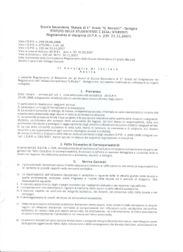 Statuto delle studentesse e degli studenti