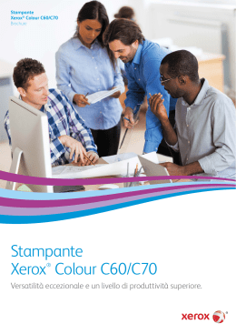 Brochure della Xerox Colour C60/70