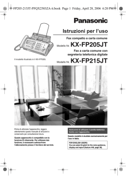 Istruzioni per l`uso