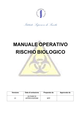manuale operativo rischio biologico