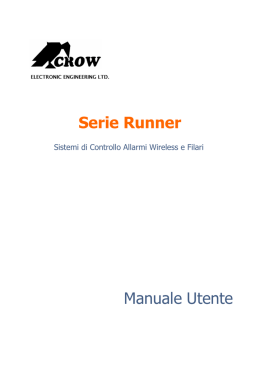 Serie Runner Manuale Utente
