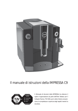 Il manuale di istruzioni della IMPRESSA C9