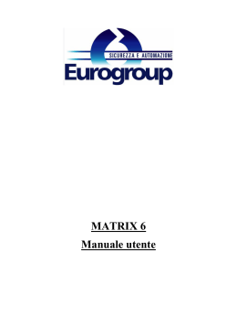 MATRIX 6 Manuale utente