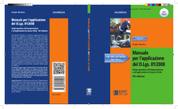 Manuale per l`applicazione del D.Lgs. 81/2008