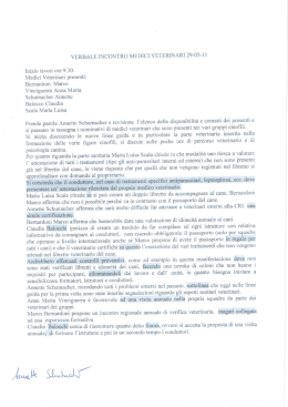 Verbale veterinari - Comitato Locale di Villar Dora