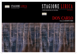 stagione lirica - Giuseppe Verdi