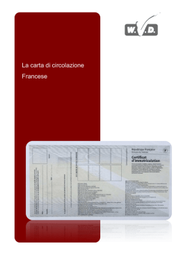 La carta di circolazione Francese