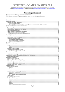 Manuale per i docenti