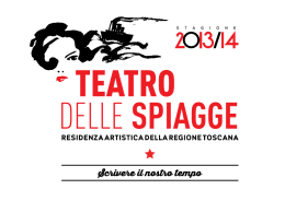 stagione 13-14 - Teatri D`Imbarco