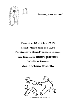 don Gaetano Coviello - Parrocchia Buon Pastore