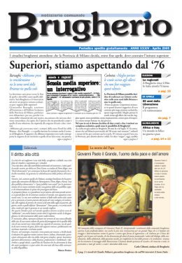 Notiziario Comunale Aprile 2005