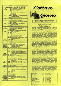 11 ottobre 2009 - Parrocchia Santa maria di Lourdes