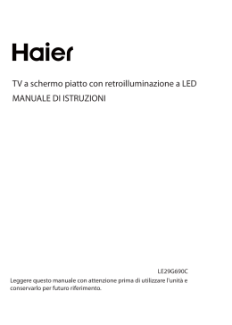 TV a schermo piatto con retroilluminazione a LED MANUALE DI