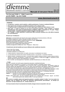 Manuale di istruzioni Strato Driver www.diemmestrumenti.it