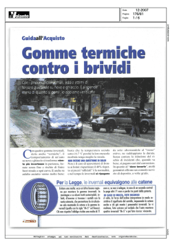 Al Volante dic 07 - Pneumatici sotto controllo
