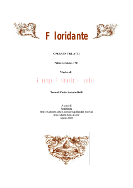 Floridante - Haendel.it