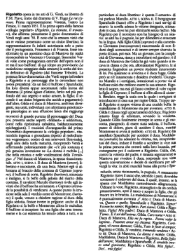 ngoletto opera in tre atti di G. Verdi, su libretto di FM Piave, tratto dal