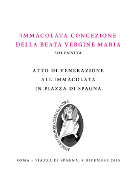 Libretto Immacolata 2015