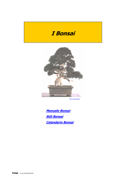 Manuale pdf - I Bonsai