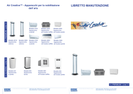 LIBRETTO MANUTENZIONE