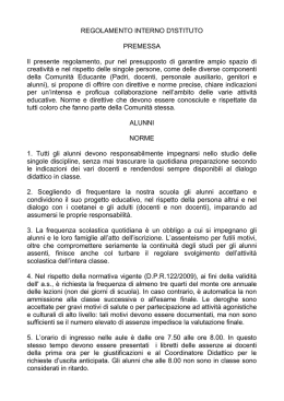 Regolamento - Calasanzio Genova