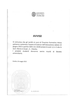 data esame di pedagogia