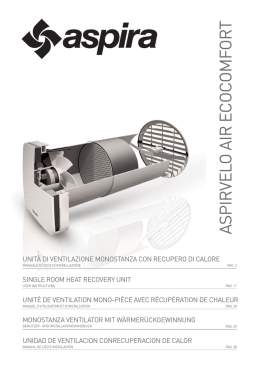 Manuale istruzioni ASPIRVELO AIR ECOCOMFORT