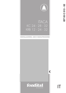 KC 24 - 28 - 32 KRB 12 - 24 - 32 - Caldaie, stufe a gas e radiatori