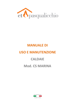 Manuale d`uso - CT Pasqualicchio