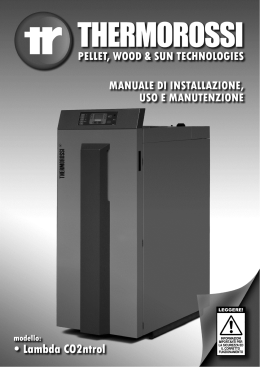 Manuale d`installazione, uso e manutenzione