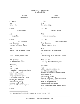 Aci, Galatea & Polifemo Translation, Page 1