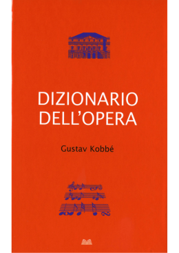 Dizionario dell`opera