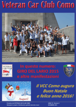 Il VCC Como augura Buon Natale e felice anno 2016!