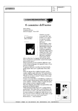 Il cammino dell`uomo
