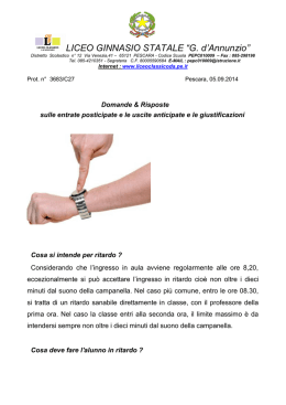 Domande & risposte - Liceo Classico D`Annunzio Pescara