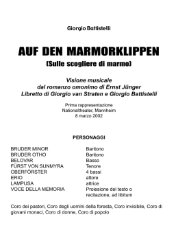 Marmorklippen - Giorgio Battistelli