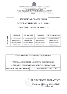 Scuola primaria - Istituto Comprensivo 2 Serena