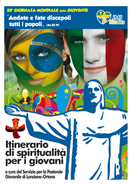 Itinerario di spiritualit&agrave; per i giovani - Diocesi di LANCIANO