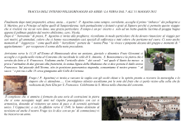 Traccia dell`intenso pellegrinaggio ad Assisi/La Verna dal 7 all`11
