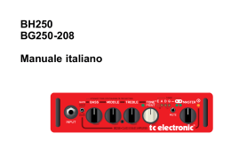 BH250 BG250-208 Manuale italiano