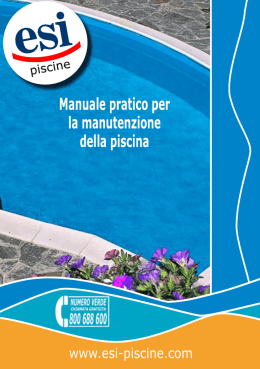 Manuale pratico per la manutenzione della piscina