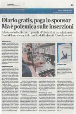 ﬁiario gratis, paga lo sponsor