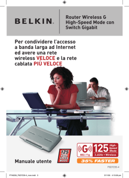 Manuale utente Per condividere l`accesso a banda larga ad