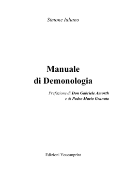 Manuale di Demonologia - Devozioni