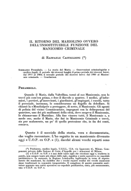 il ritorno del mariolino ovvero dell`insostituibile funzione del