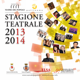 stagione teatrale - Comune di Poggibonsi