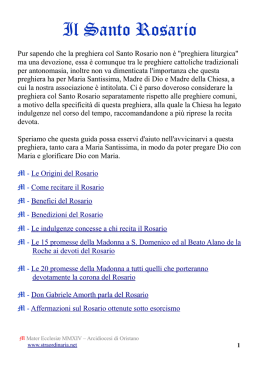 Il Santo Rosario - Associazione per le celebrazioni nella forma