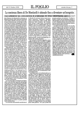 Il Foglio 3/10/08