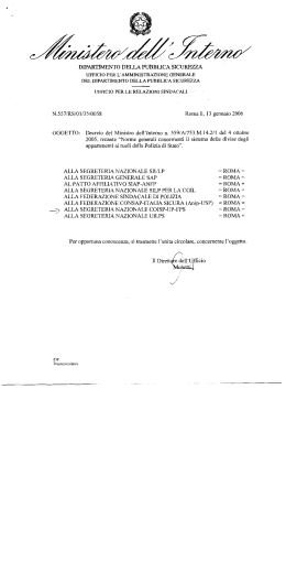 DIPARTIMENTO DELLA PUBBLICA SICUREZZA