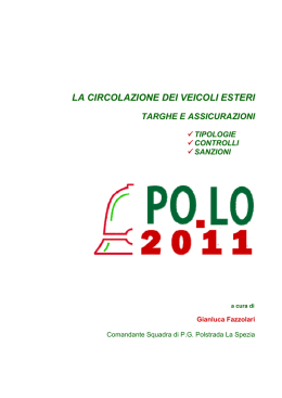 la circolazione dei veicoli esteri